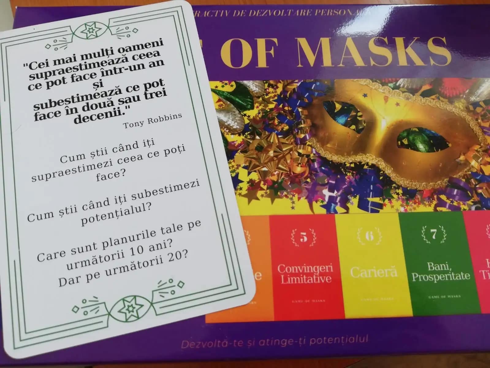 Game of Masks – Jocul Măștilor - cartonașe/joc de introspecție și relaționare - imagine 5