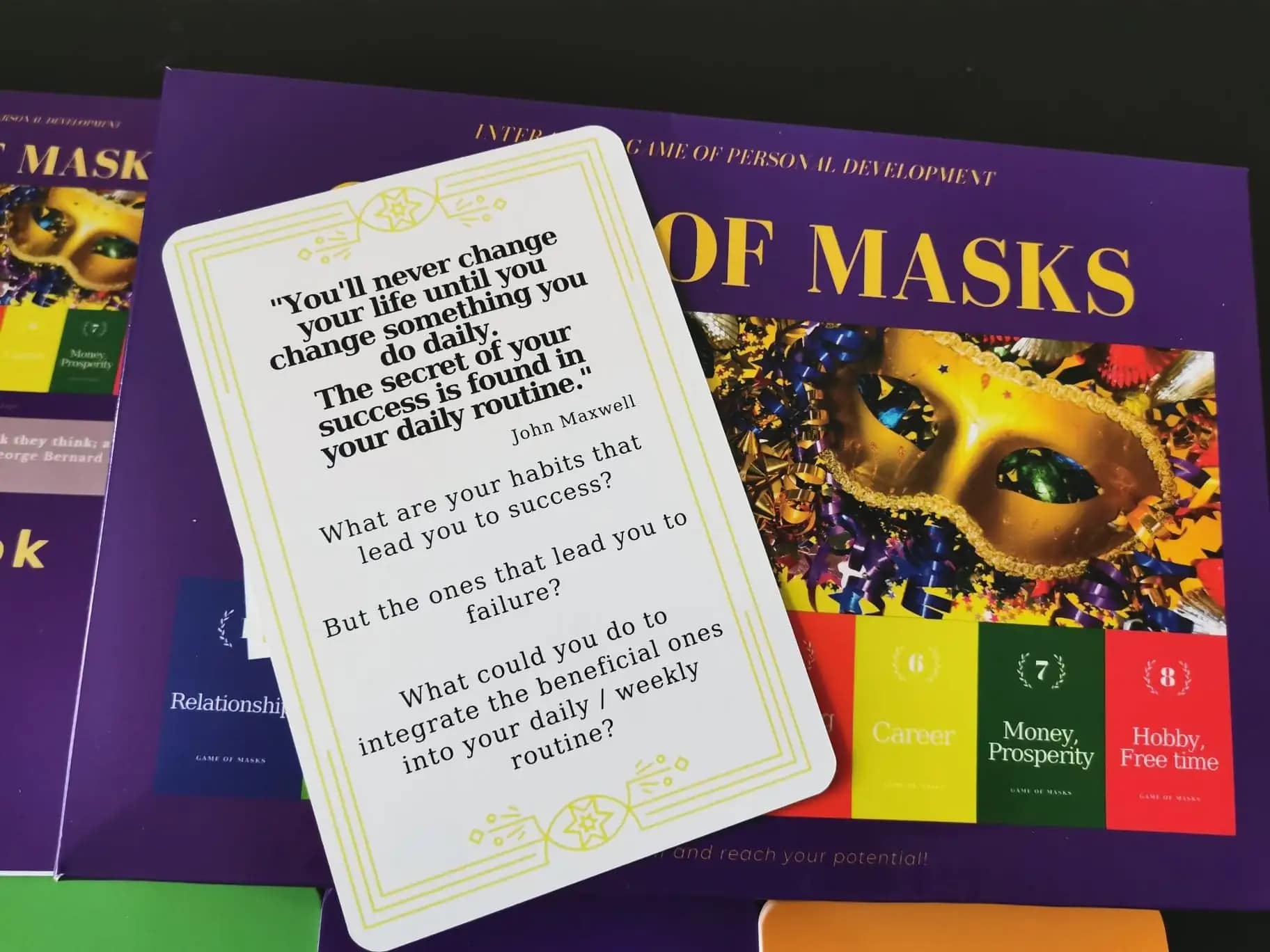 Game of Masks - cartonașe de introspecție în Engleză - imagine 6