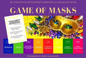 Game of Masks - cartonașe de introspecție în Franceză